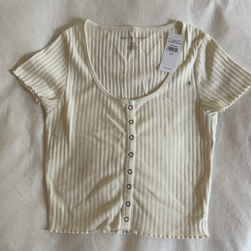 American Eagle Snap Baby Tee